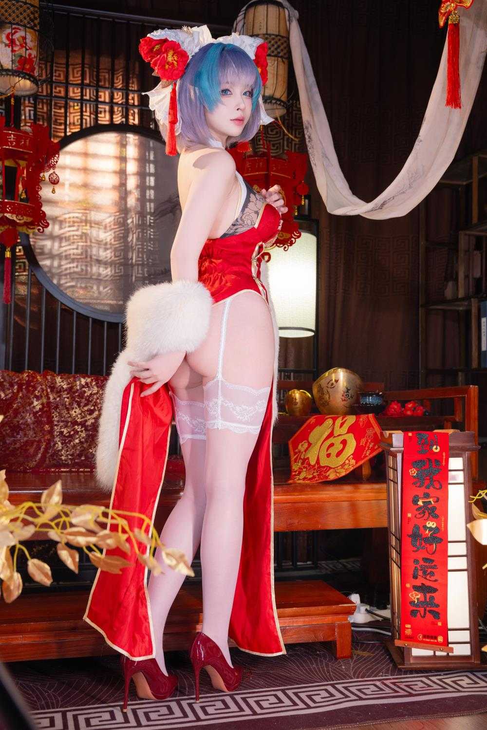 [清水由乃]柴郡新春旗袍 [71P/1V/1.44G]（）4