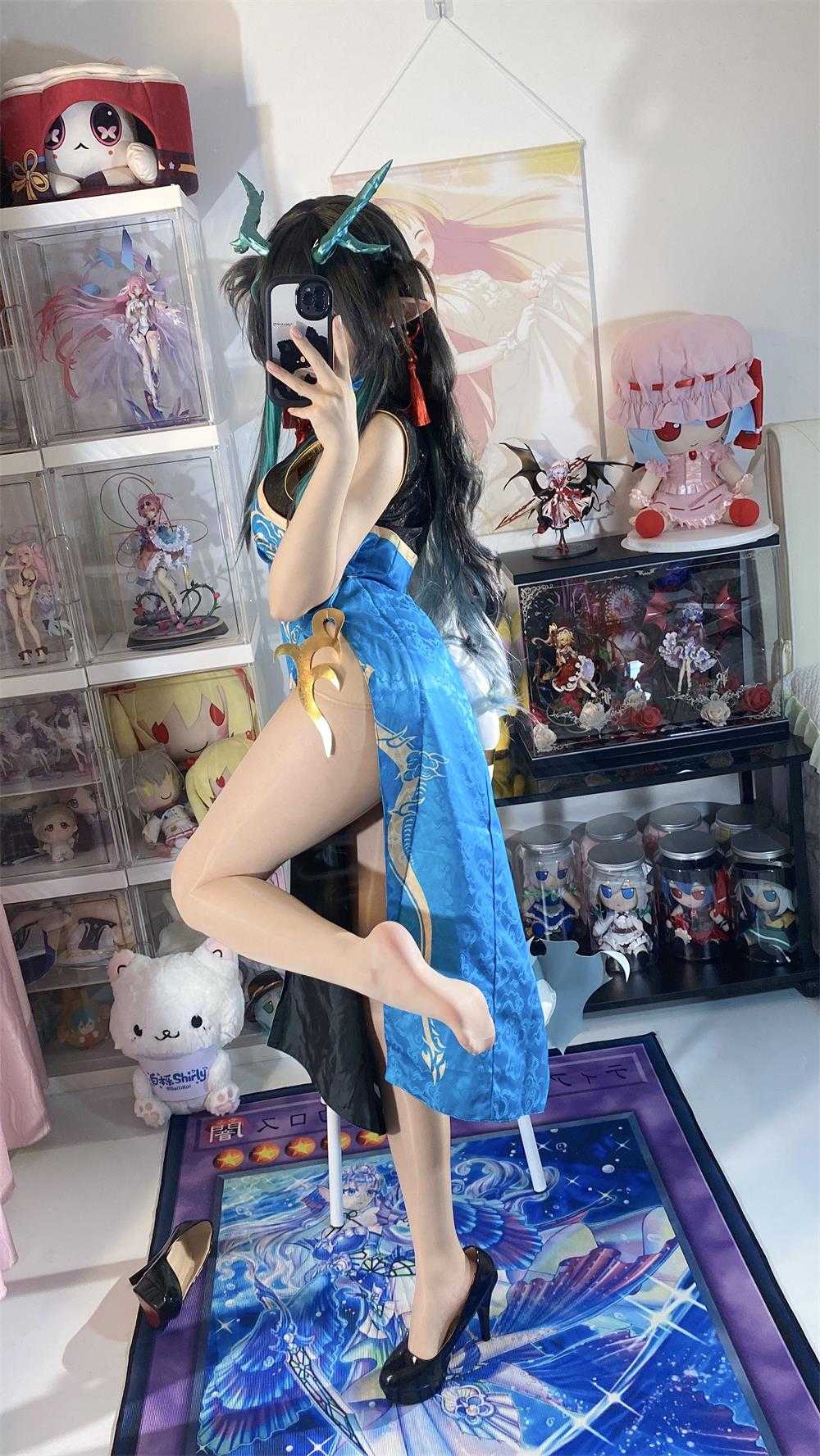 白栎Shirly - 明日方舟 夕·染尘烟旗袍 [130P/26V/4.07G] 3